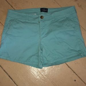 AE Light Blue Midi Shorts